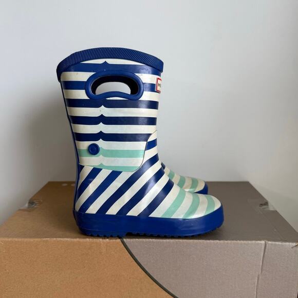 Hunter x Target Toddler Striped Boots - SZ 8 - Picture 2 of 13